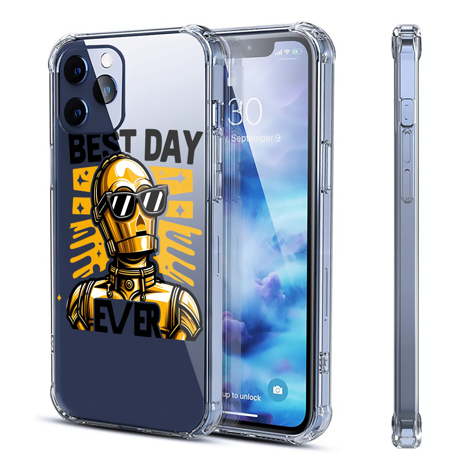 （画像用） スター・ウォーズ Star Wars 【iPhone 12シリーズ対応】透明スマホケース（クリアソフトケース）